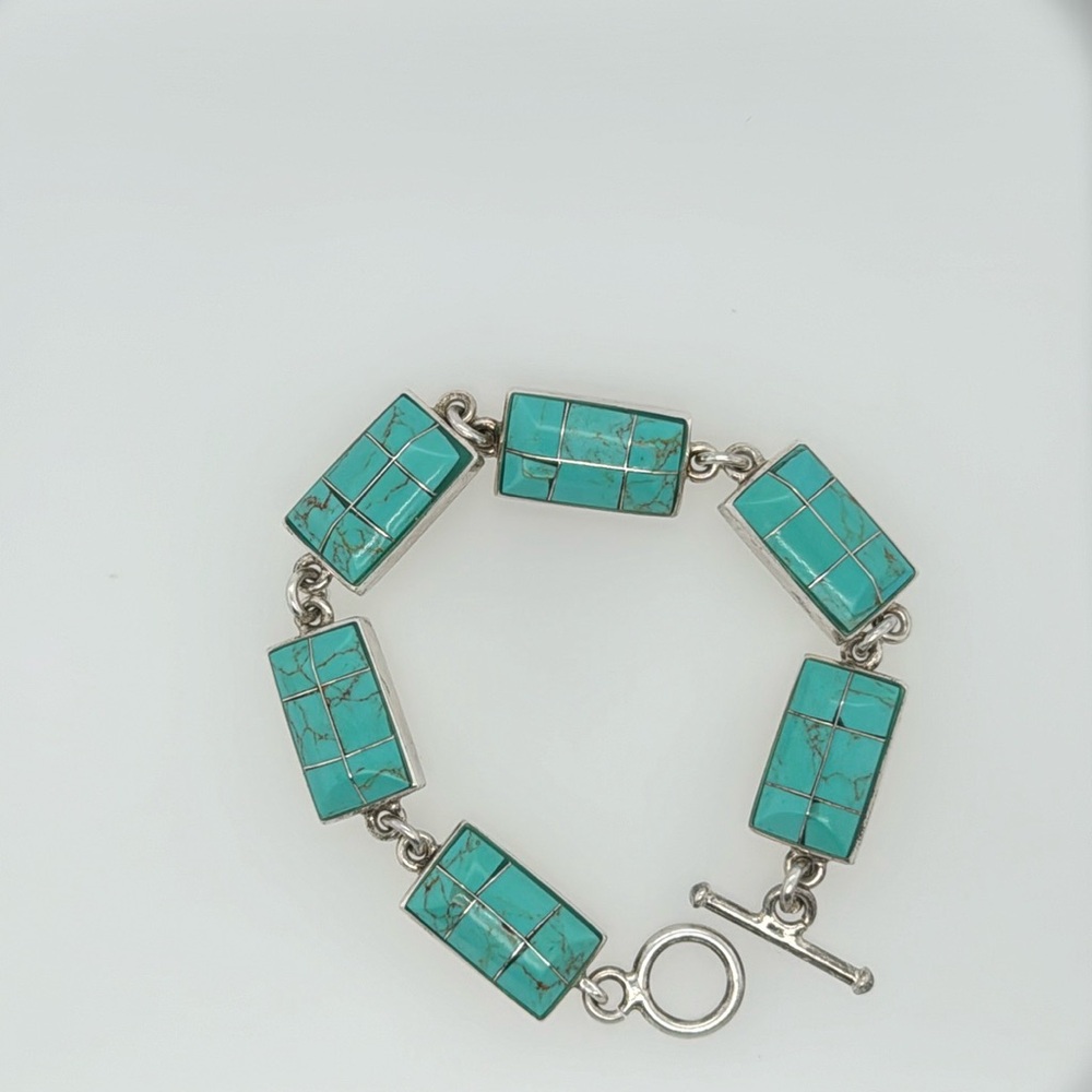 Vintage Mexican Sterling and Turquoise bracelet